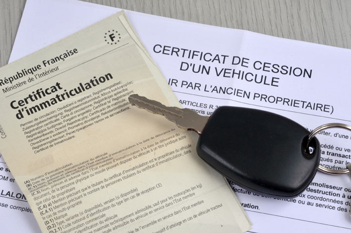 Certificat de session d'un véhicule